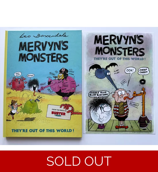 Mervyn's Monsters by Leo Baxendale - hardcover edition + free print